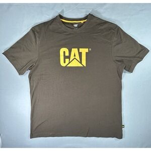 T-shirt Caterpillar CAT‎ Short Sleeve Brown men's Large
